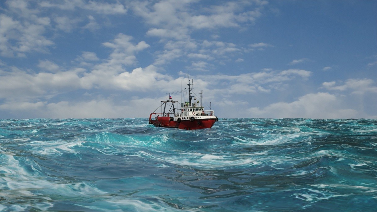 boat at sea